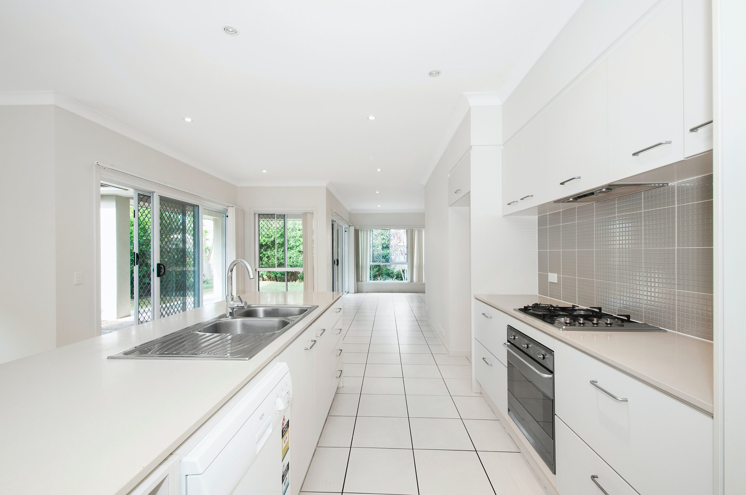 Empty Kitchen cleaned by Hollander Cleaning Services